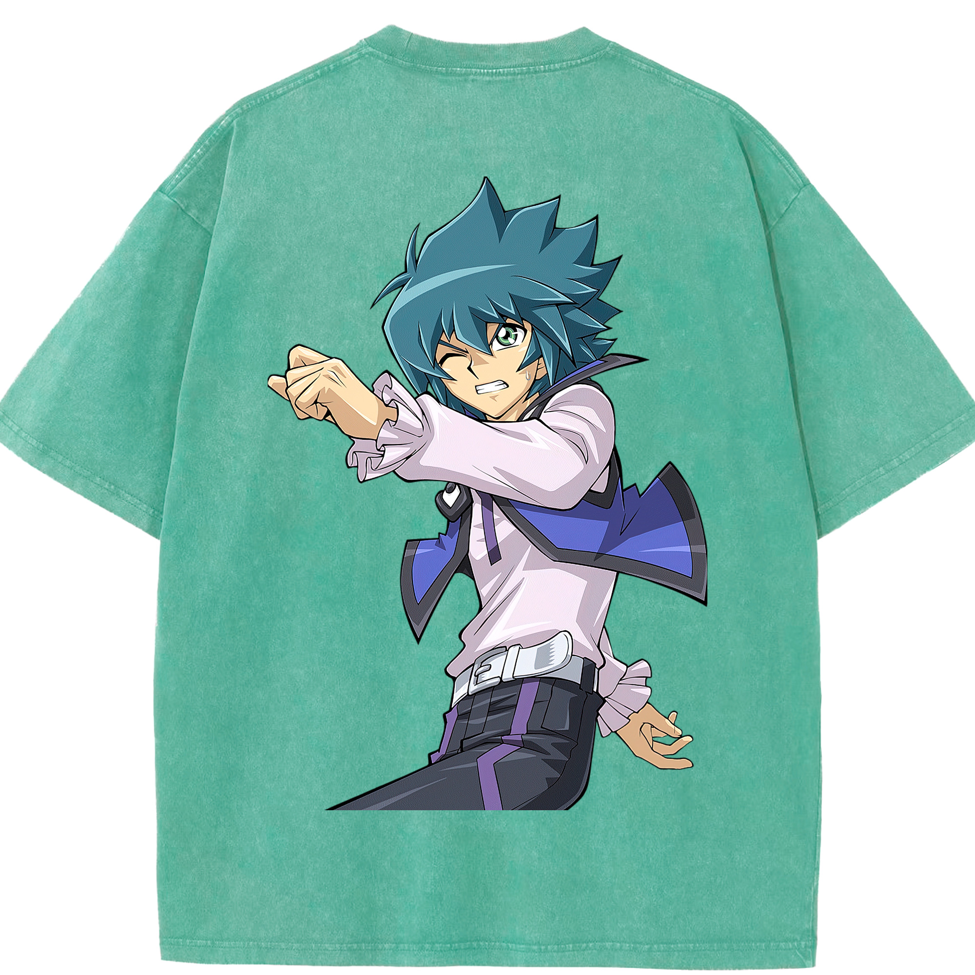 （画像用） 遊☆戯☆王 Yu-Gi-Oh! 綿100% ヴィンテージ風 半袖Tシャツ（背面プリント）